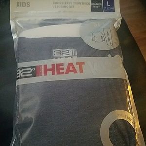 32 heat kids size large 12/14 Heather navy